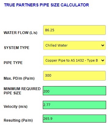 Chilled-water decoupler flow example